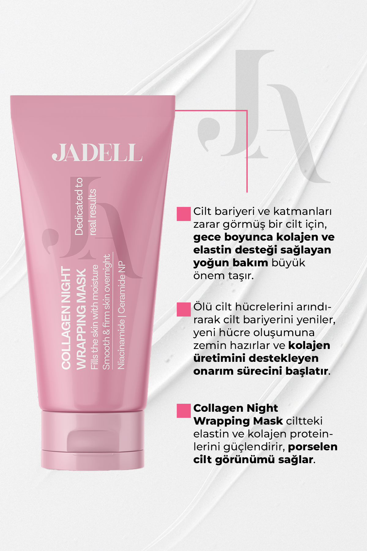 JADELL Soyulabilen Kolajen Yüz Maskesi