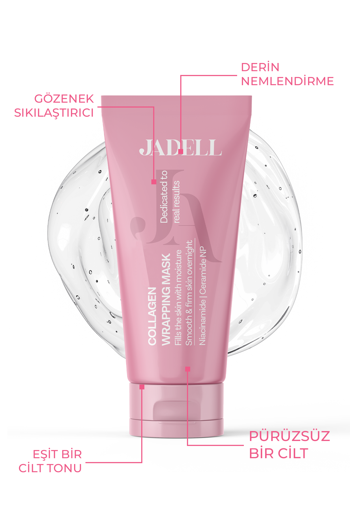 JADELL Soyulabilen Kolajen Yüz Maskesi