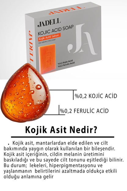 JADELL Kojik & Ferulik Asit Özlü Leke Ve Kararma Karşıtı Sabun