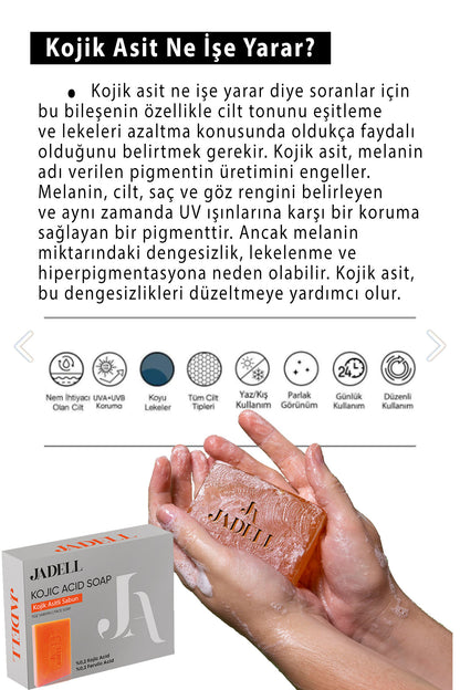 JADELL Kojik & Ferulik Asit Özlü Leke Ve Kararma Karşıtı Sabun