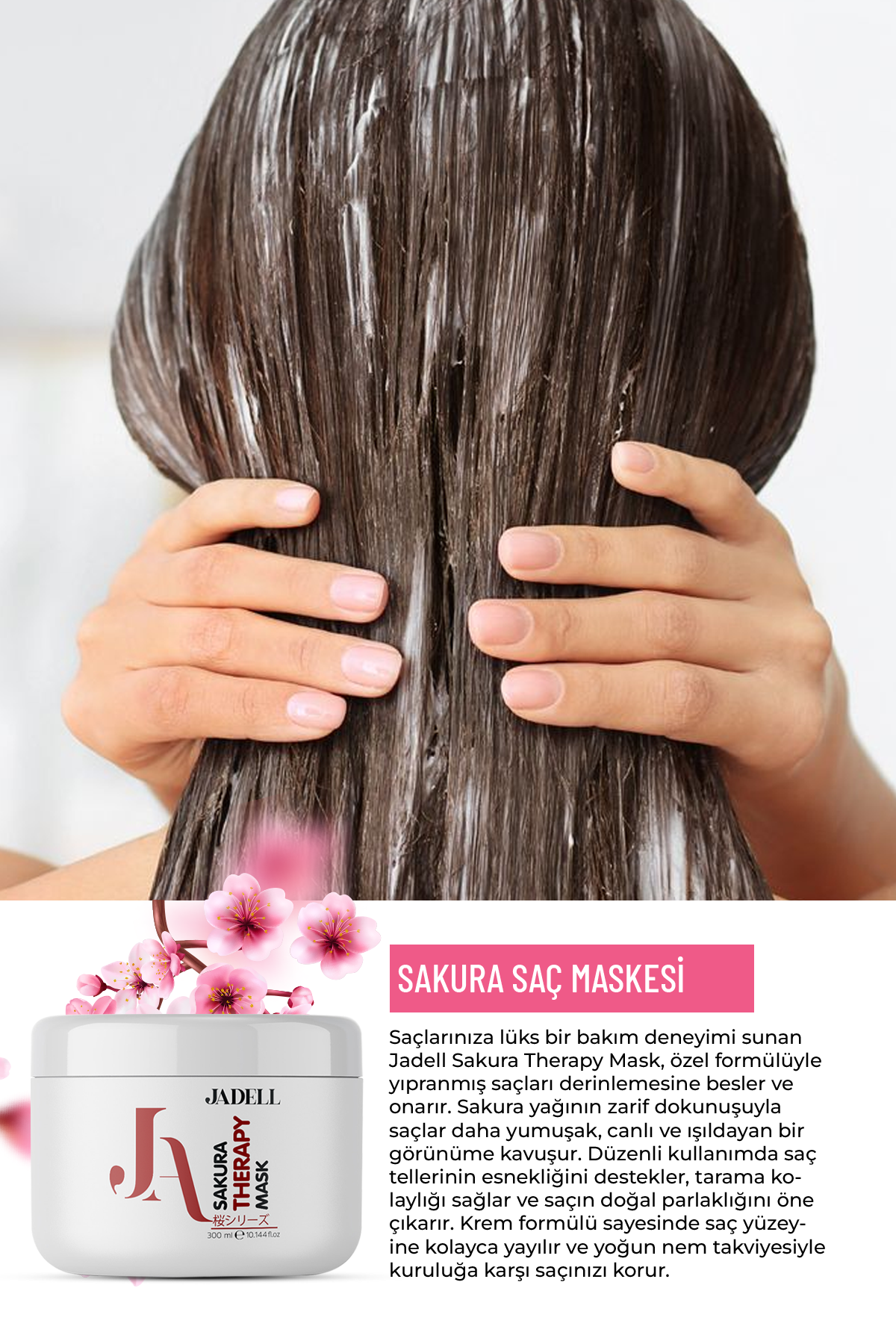 JADELL SAKURA THERAPY MASKE Siyah Nokta Karşıtı, Arındırıcı, Gözenek Sıkılaştırıcı Maske, 300ml